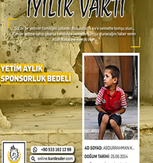 Aylık Yetim Sponsorluğu