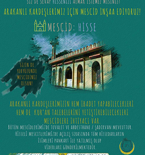 Arakan'da Mescid Hisseniz Olsun