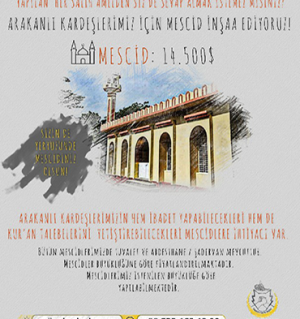 Arakanlı Kardeşlerimize Mescid