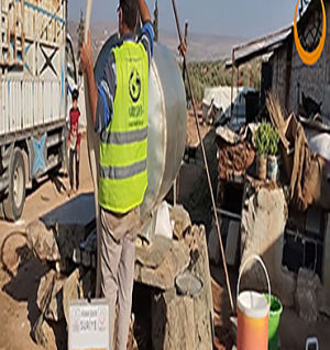 Suriye'de Tanker İle Su Dağıtımı