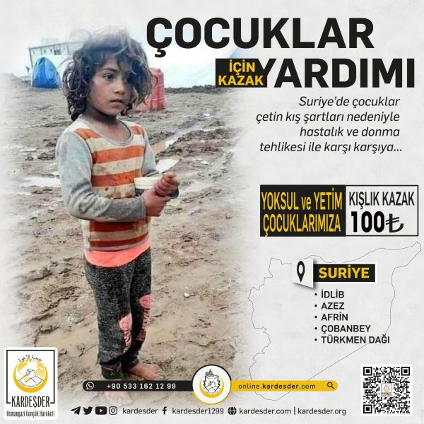 YOKSUL VE YETİM ÇOCUKLARIMIZA KIŞLIK KAZAK YARDIMI