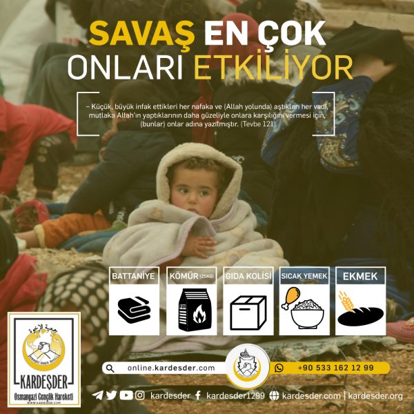 KIŞ GELDİ: SAVAŞ EN ÇOK ONLARI ETKİLİYOR